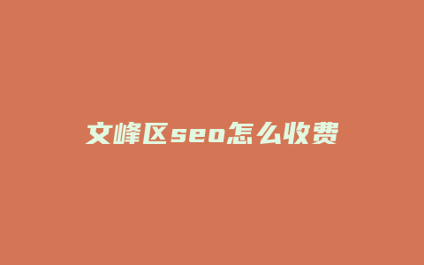 文峰区seo怎么收费