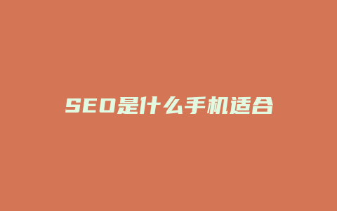 SEO是什么手机适合