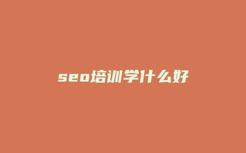 seo培训学什么好