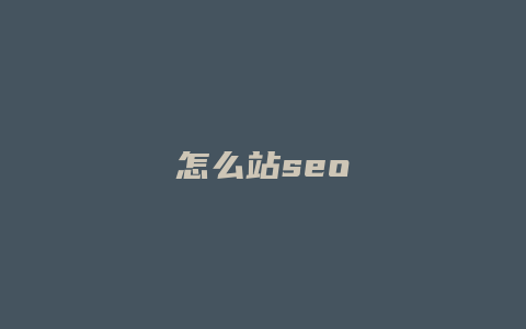 怎么站seo